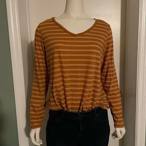 Soft striped long sleeve tee
